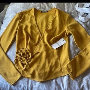 American apparel wrap top